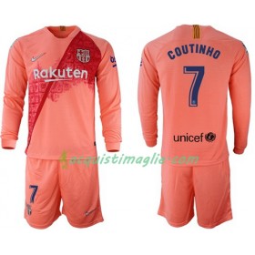 Divisa di Calcio Barcellona Coutinho 7 Bambino Terza 2018/2019 Manica Lunga